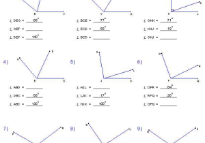 Geometry Angle Relationships Worksheet Answers as Well as Geometry Worksheets with Answers Worksheets for All