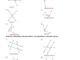 Geometry Angle Relationships Worksheet Answers together with Alternate Interior Angles Worksheet & Angle Relationships Discovery