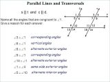 Geometry Parallel Lines and Transversals Worksheet Answers Along with Parallel Lines Geometry Worksheet Choice Image Worksheet Math for Kids