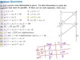 Geometry Parallel Lines and Transversals Worksheet Answers as Well as Worksheets 46 Re Mendations Parallel Lines Cut by A Transversal