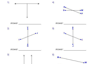 Geometry Parallel Lines Worksheet Answers and Identifying Perpendicular Lines Worksheets