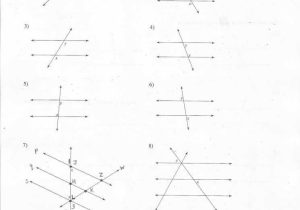 Geometry Parallel Lines Worksheet Answers with Best Parallel Lines Cut by A Transversal Worksheet New Angles