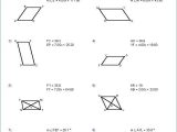Geometry Parallelogram Worksheet with Properties Trapezoids Worksheet