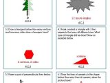 Geometry Review Worksheets Also 4th Grade Mon Core Math Review or Homework Problems Geometry Test