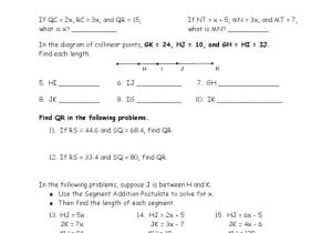 Geometry Segment and Angle Addition Worksheet Answers as Well as Angle Addition Worksheet & Pre School Worksheets Angle Addition
