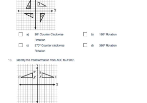 Geometry Transformations Worksheet Answers with Contact
