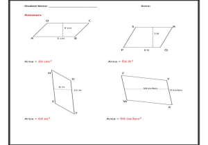 Geometry Worksheet Kites and Trapezoids Answers Key as Well as area Parallelogram Worksheet Worksheets for All Download