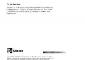 Glencoe Geometry Chapter 7 Worksheet Answers with Skills