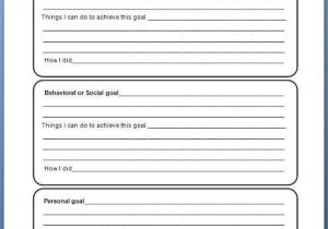 Goal Setting Worksheet and I Miei Obiettivi Definire Percorsi Di Crescita Scolastica E