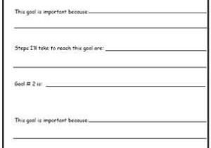 Goal Setting Worksheet for Students or Printable Worksheets for Back to School Goal Setting