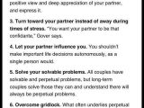 Gottman Method Worksheets Along with Couples Resources