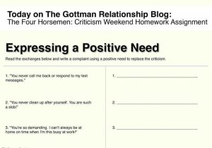 Gottman Method Worksheets or 89 Best the Relationship Blog Images On Pinterest