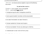 Grade 4 Language Arts Worksheets together with Conjunctions Worksheet Joining Sentences Intermediate