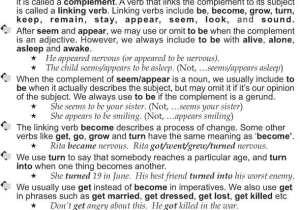 Grammar Complements Worksheet or Good Grammar Grade 10 Grammar Lesson 14 Linking Verbs Plement