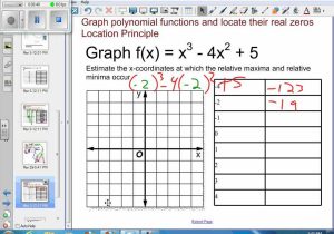 Graphing Acceleration Worksheet Also 72 Graphing Polynomial Functions Example 3 Approximate