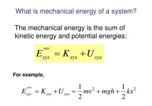 Gravitational Potential Energy and Kinetic Energy Worksheet Answers with Mrchanical Energy Bing Images