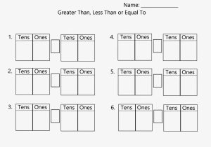 Greater Than and Less Than Worksheets Also Free First Grade Math Worksheets Greater Than Less Than Fresh First