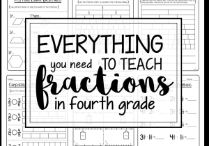 Greater Than and Less Than Worksheets or 80 Pages to Help Teach Fractions In 4th Grade
