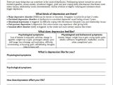 Grief therapy Worksheets and Understanding Depression Worksheet social Work