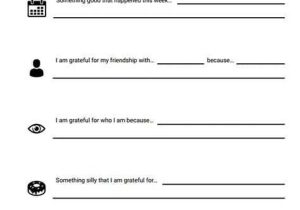 Grief therapy Worksheets with why I M Grateful Worksheet therapist Aid