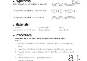 Gummy Bear Science Experiment Worksheet or 13 Best Science Project Images On Pinterest
