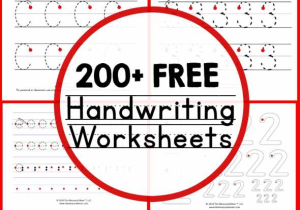 Handwriting Worksheets for Kids and 200 Free Printable Handwriting Worksheets