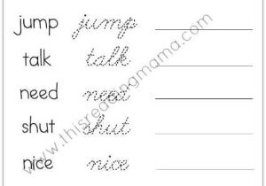 Handwriting Worksheets for Kindergarten with Free Cursive Handwriting Worksheets