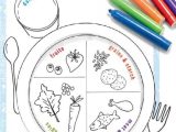 Healthy Eating Worksheets Also A Great "color Your Plate" Activity for Kids Pinning Here Not for