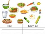 Healthy Food Worksheets together with Food Ve Able Fruit Like Don T Like Easy Worksheets