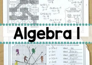 High School Vocabulary Worksheets Also Algebra 1 No Prep Sub Lesson