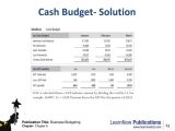 Home Budget Worksheet with Chapter 6 Cash Bud S Ppt Video Online