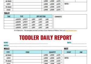 Home Daycare Tax Worksheet Along with 12 Best Infant toddler & Preschool Daily Report Templates Images On