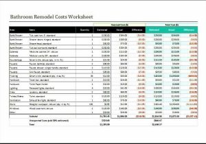 Home Replacement Cost Estimator Worksheet as Well as 69 Best Home Renovation Cost Estimator Spreadsheet
