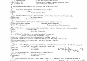 Honors Chemistry Worksheet and Mass to Mass Stoichiometry Problems Worksheet Image Collections