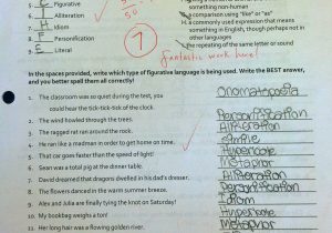 Hyperbole Worksheet 1 Answers and Classroom Artifacts