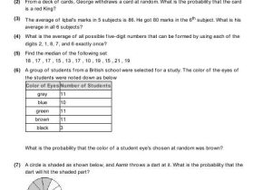 Independent Practice Math Worksheet Answers or Class 7 Math Worksheets and Problems Data Handling