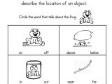 Independent Practice Math Worksheet Answers or Positional Words Worksheet