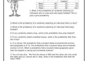 Independent Practice Worksheet Answers as Well as Printables Conditional Probability Worksheet Freegamesfriv