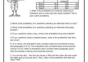Independent Practice Worksheet Answers together with Printables Conditional Probability Worksheet Freegamesfriv