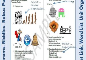 Industrialization Vocabulary Worksheet with Industrialization and Imperialism Vocabulary Unit