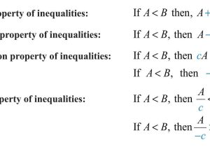 Inequalities Practice Worksheet or Linear Inequalities E Variable