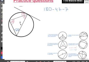Inscribed Angles Worksheet together with Gcse Maths Circle theorems Worksheet Gallery Worksheet Mat