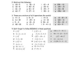Integers Worksheet Pdf together with Pre School Worksheets Multiplication Integers Worksheets Pdf
