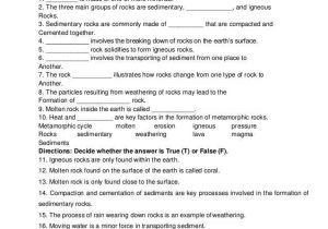 Integrated Science Cycles Worksheet Answer Key and 7th Grade Science Key Terms