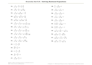 Integration by Substitution Worksheet with Rational Expression Worksheet 22 Worksheet