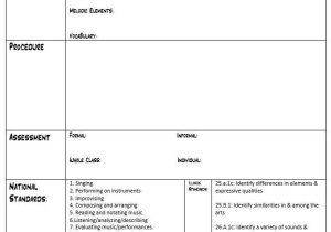 Interest Group Lesson Plan Worksheet with Mr M S Music Blog Lesson Plan Template for General Music