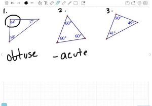 Interior Angles Of A Triangle Worksheet Pdf and Classify Triangles by Angle Measures