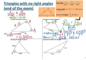 Interior Angles Of A Triangle Worksheet Pdf or Trigonometry Triangles Sides Angle area