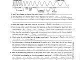 Introduction to Energy Worksheet Answer Key or Electromagnetic Spectrum Worksheet
