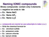 Ionic and Covalent Compounds Worksheet and Chapter 1 Interactions Of Matter Ppt